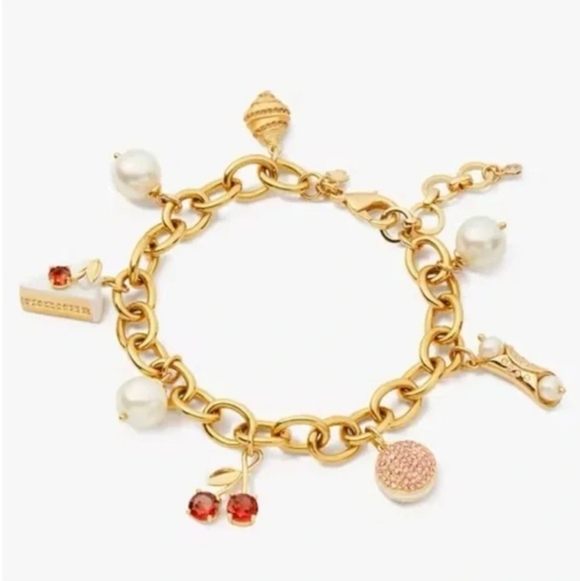 Kate Spade New York Pastry Shop Charm Bracelet $178 - Picture 5 of 7